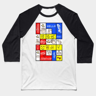 Squared Media Colors Baseball T-Shirt